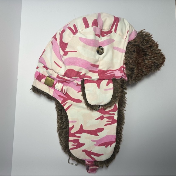 Barts Trapper Winter Beanie Pink Camo - Picture 3 of 11